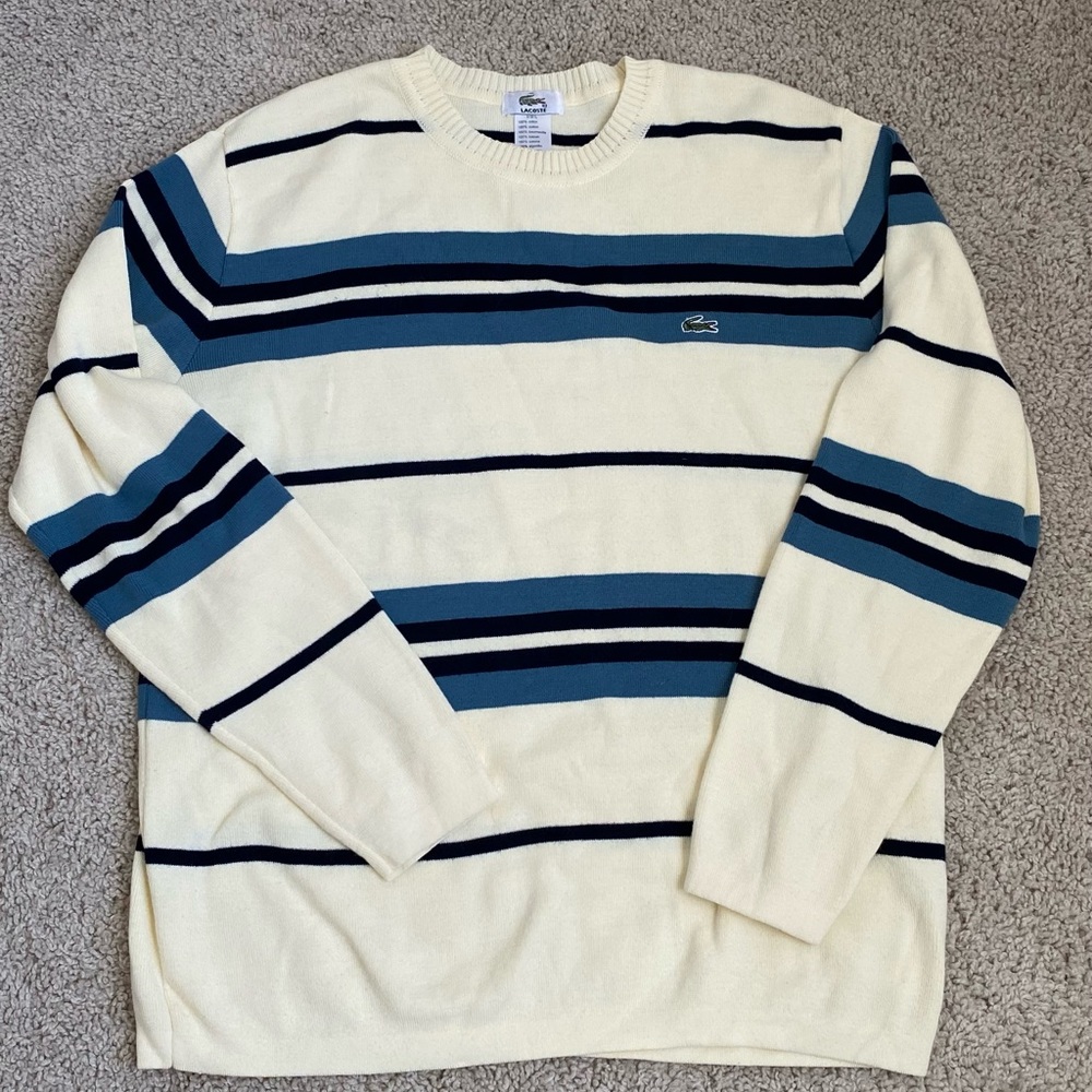 Mens Lacoste Sweater - stripes